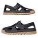 Sandali traspiranti da uomo, scarpe con fori, scarpe comode in pelle da guida casual da uomo con suola morbida_voghion.com