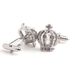 Vintage White Crown Shape Cufflinks Men's French Shirt Cuffs Accessories Gift Box_voghion.com