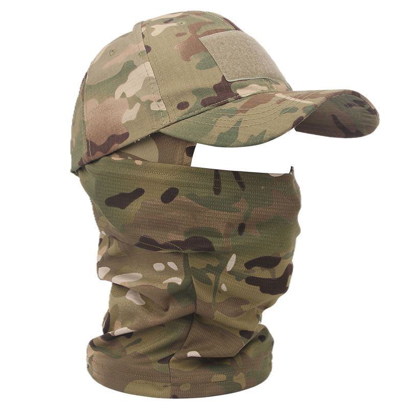 2022 Military Hood Tactical Army Baseball Caps for Men Women Summer Snapback Sun Hats Outdoor Camouflage Balaclava Half_voghion.com