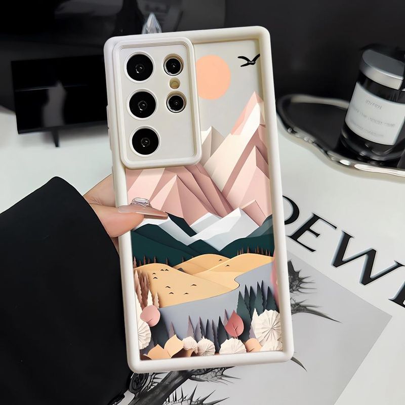 Coque antichoc pour Samsung Galaxy S25 Ultra, S24, S22 Plus, S23Ultra, S20 FE, S21, motif paysage magnifique_voghion.com
