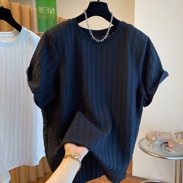 Férfi ruházat Rövid ujjú póló férfi nyári trend márka csúcskategóriás alkalmi kerek nyakú jóképű alkalmi félujjú felső niche vékony póló_voghion.com