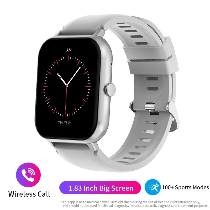Reloj inteligente con llamadas Bluetooth, resistente al agua, rastreador de actividad física, monitor de frecuencia cardíaca, modos multideporte, compatible con iOS y_voghion.com