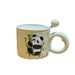 Mugs en céramique panda mignons, créatifs et pratiques, au style inédit : le cadeau de Noël idéal et un souvenir parfait pour vos boissons et votre café._voghion.com
