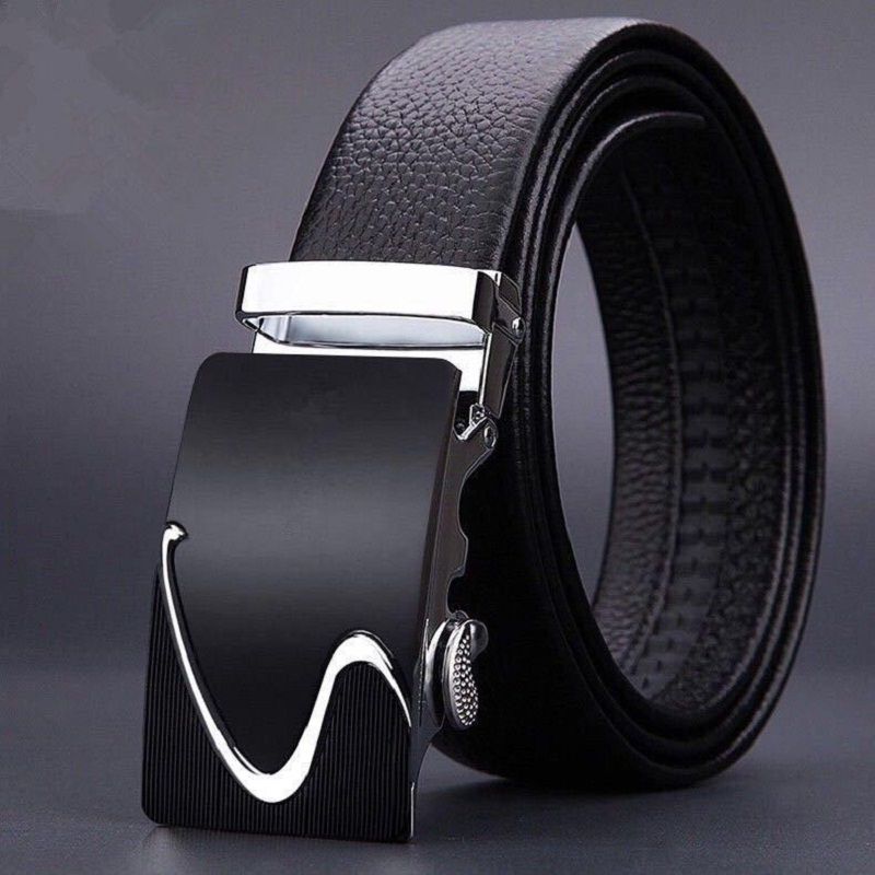 HOT Automatic Fivela Cinto Genune Alta Qualidade Cintos Para Homens Couro Correia Casual Buises para Jeans_voghion.com