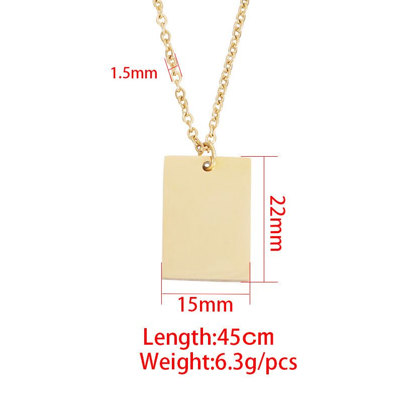 10 tk 22 * ​​15 mm ristkülikukujuline ripatskaelakee roostevabast terasest kaabliketiga kaelakee isetegemise kohandatud nime ja logoga daamide ehete jaoks_voghion.com