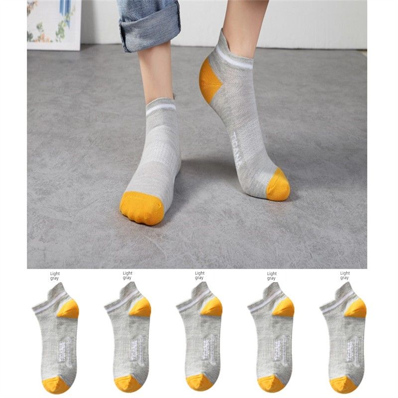 Men Summer Thin Low Cut Knee Men's Easiest For Match Student Trendy Mesh Athletic Socks_voghion.com