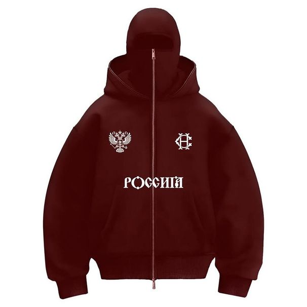 Pánské oblečení Trendy Značka Plus Sametová dvojitá kapuce Jedinečný design Mikina s kapucí Podzim a zima Nové Muži a ženy Stejný styl Volné_voghion.com