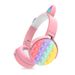 CXT-950 Decompression Cat Ear Over-ear Bluetooth Headset Plug-in Card Gift Foldable Headset Universal_voghion.com