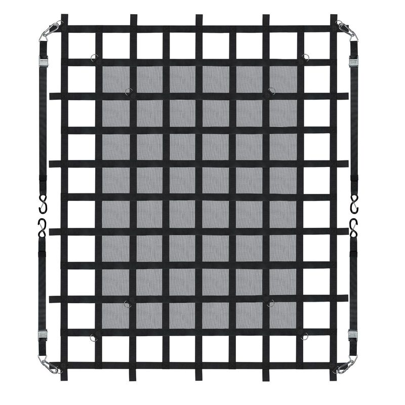 VEVOR Cargo Net Heavy Duty Cargo Net 72" X 57" Adjustable Buckles & S-Hooks_voghion.com