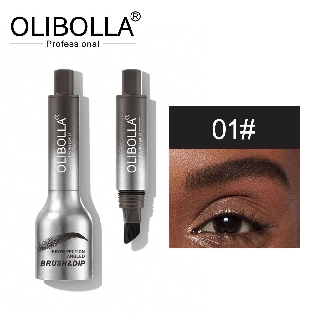 L'unguento per sopracciglia a quattro colori è impermeabile, resistente al sudore, a lunga durata, non sbiadisce e non sbava._voghion.com