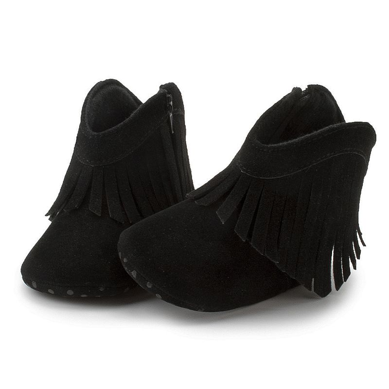 Baby Shoes Tassels Small Boots Warm Boots Soft Soled Toddler Shoes Enhanced Non-deformable Tassel Shoes_voghion.com