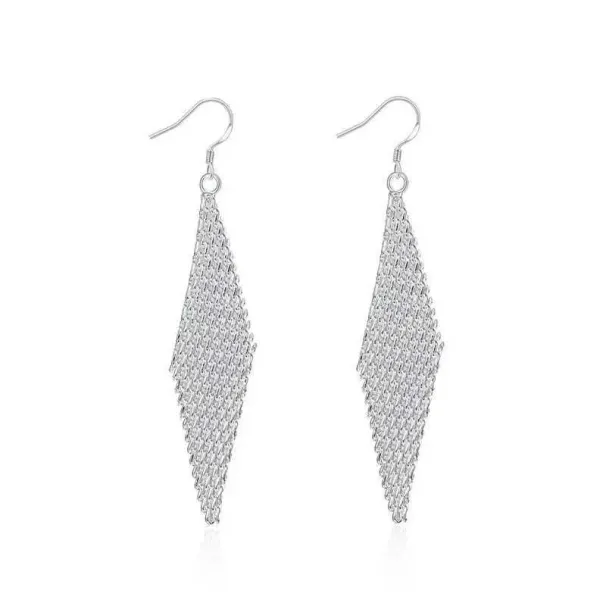 Nuovi orecchini da donna in argento sterling 925 da 75 mm con squisita nappa intrecciata, per accessori da festa, regalo di nozze e moda Y250_voghion.com