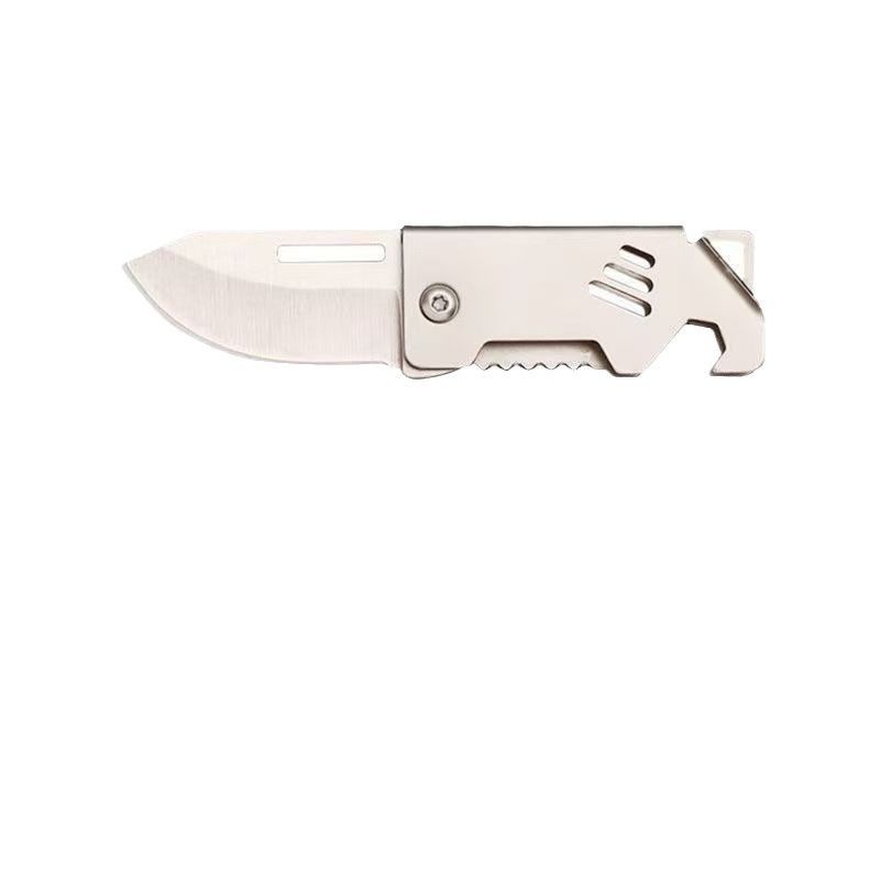 Comodo portachiavi tascabile pieghevole in acciaio inossidabile mini ad alta durezza, coltello da esterno portatile_voghion.com