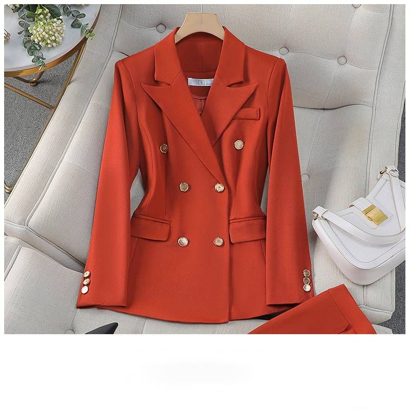 Women's Clothing High End Suit Set Fashion Temperament Goddess Style Professional Suit Two Piece Suit_voghion.com