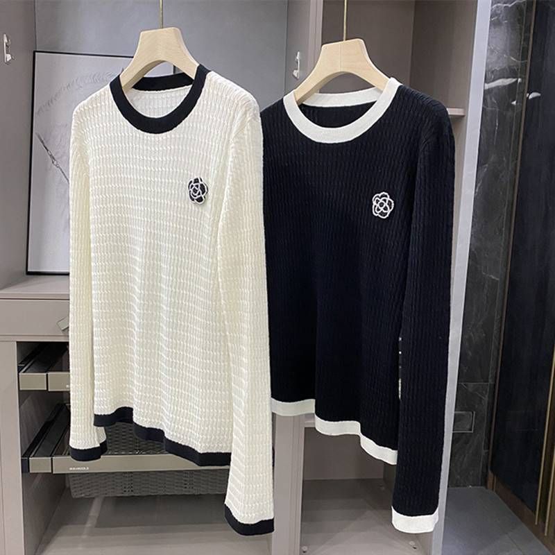 Damen Kleeder Camellia Long Sleeved Woll Pullover Fir Fraen_voghion.com