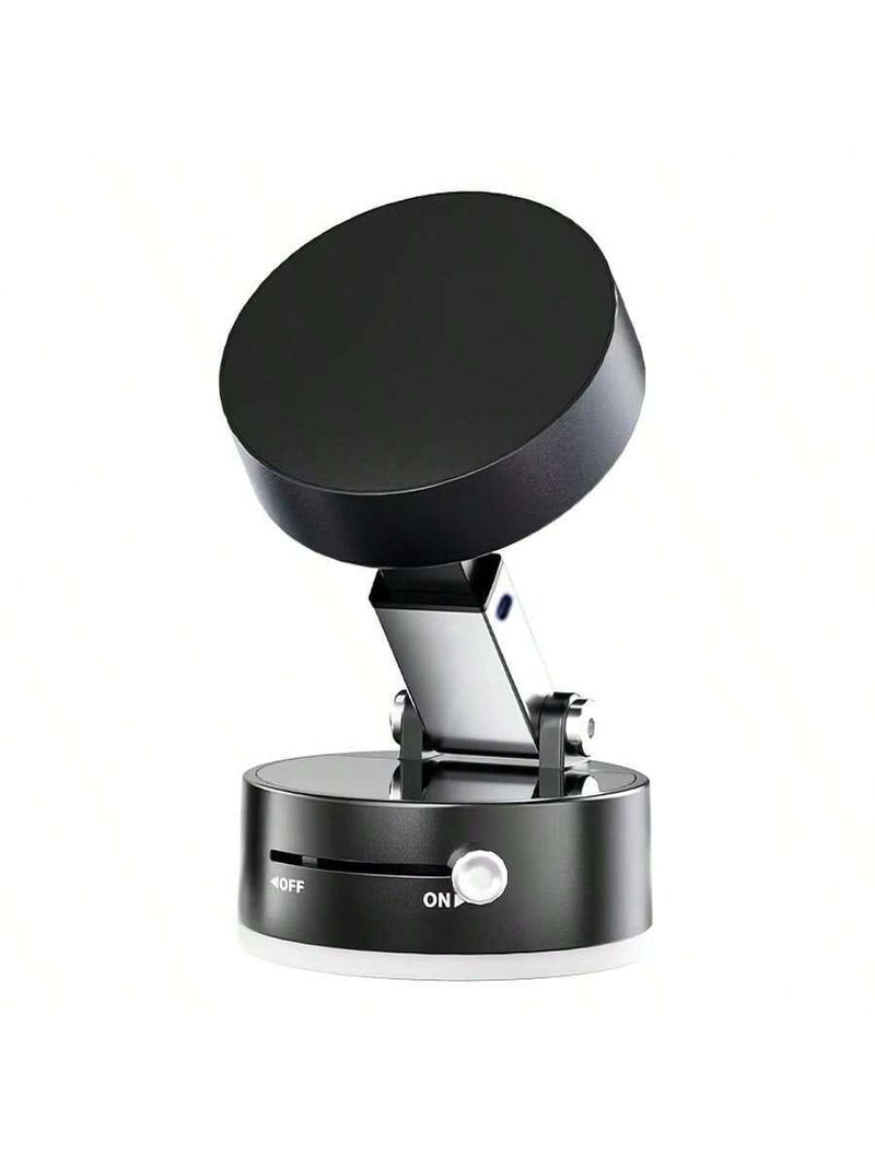 360° Dual-Purpose Vacuum Magnetic Phone Holder With Suction Cup, Foldable Storage & Lazy Support Stand, Easy Installation_voghion.com