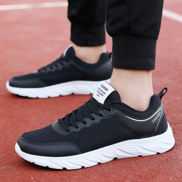 Sommersport Leichte Mesh Atmungsaktive Laufschuhe, Flache Sohle Casual Herren Reiseschuhe Trend_voghion.com
