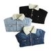Lammwolle Fleece Verdickte Jeansjacke Winter Neue Winddichte Warme Jacke Paarjacke Trendy Herrenbekleidung_voghion.com