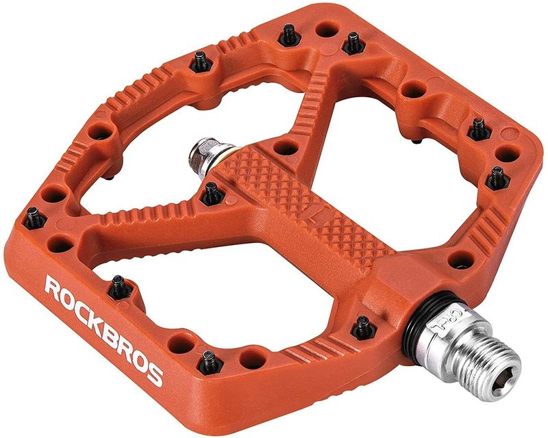Pedales de bicicleta ROCKBROS, aptos para bicicletas de montaña y de carretera, con tamaño de 9/16" y 3 rodamientos sellados_voghion.com