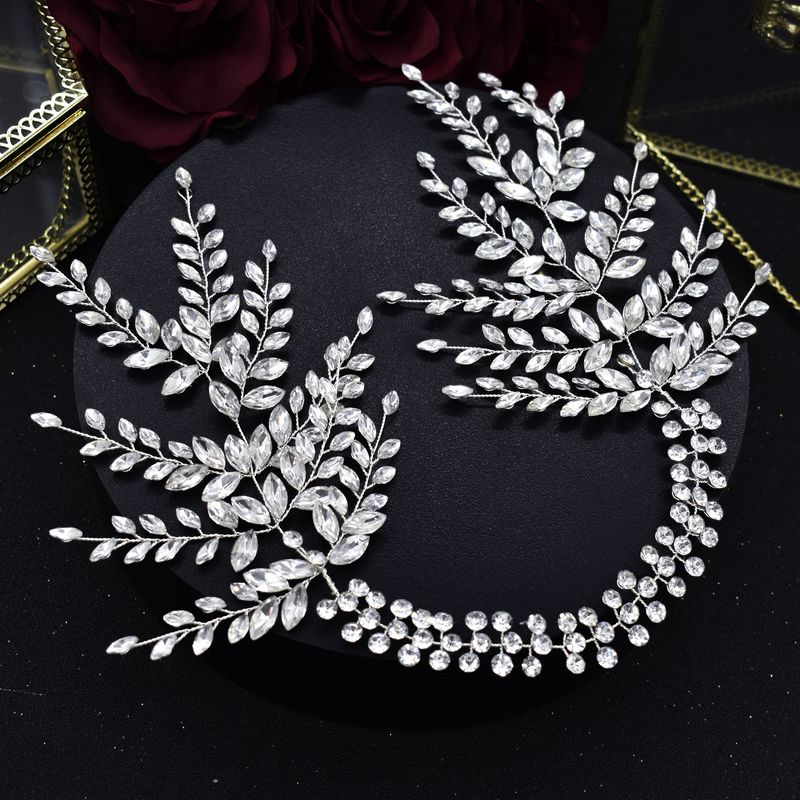 Braut Kopfschmuck Handgefertigt Strass Weiches Stirnband Haarband Stirnband Schmuck Hochzeitskleid Accessoires Stirnband_voghion.com