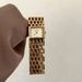 IBSO Aibisino 1059 Square Dial Watch For Women Hollow Strap Vintage Style Gold Light Niche_voghion.com