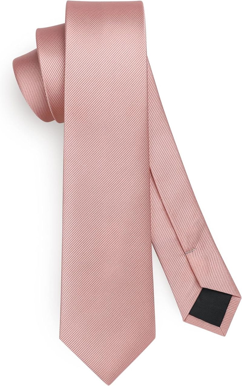 Herren Krawatte, schmal, einfarbig, Seide, klassisch, elegant, für Hochzeiten, Partys, Business, 6 cm_voghion.com