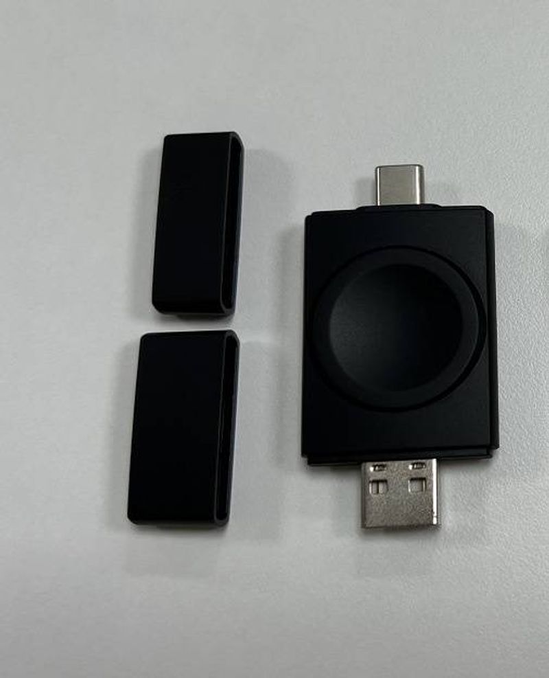 Dual interface portable watch charger for Apple Samsung Watch universal wireless charger T316_voghion.com