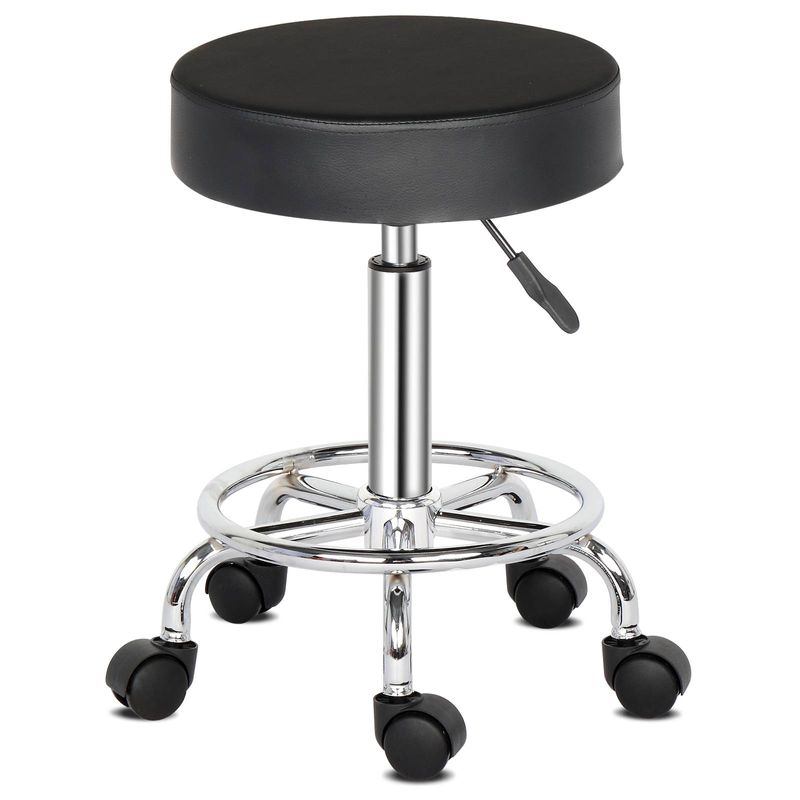 Bar Stool fashionable comfortable Round Stool  Black Ha Ha Feet Rotation Bar Stool_voghion.com