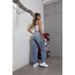 Women's Clothing Street Straight Pants Ripped Thin Light Blue Pants_voghion.com