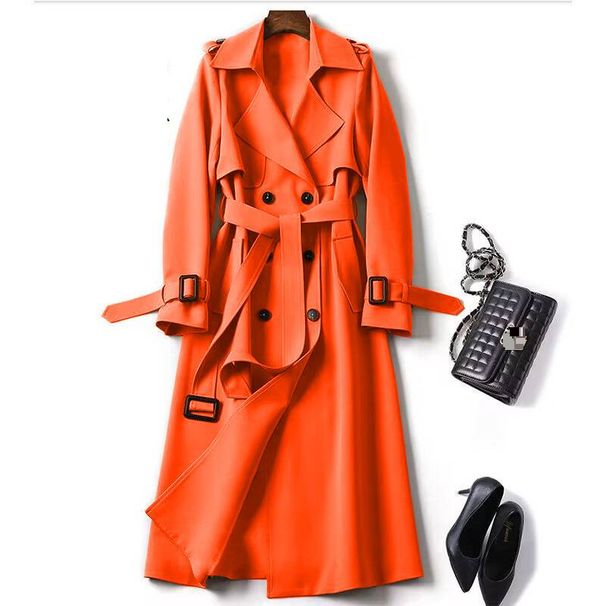 Ženski Temperament Slim Slim Waist Modni Trench Coat_voghion.com