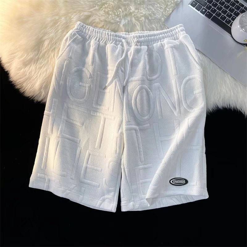 Erkek Giyim Şort Erkek Yaz Rahat 2025 Yeni Trend Amerikan Spor Pantolonları Bol Öğrenci Basketbol Şortları Orta Boy Pantolonlar_voghion.com