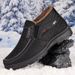 Scarpe invernali in pile calde con suola morbida, scarpe casual antiscivolo in cotone per anziani_voghion.com