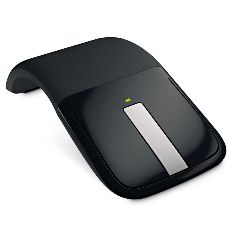 Ratón inalámbrico Bluetooth curvo, plegable y táctil_voghion.com