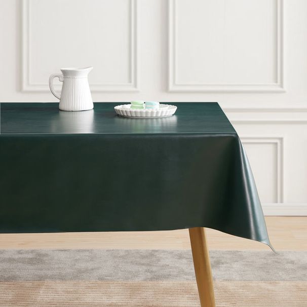 Luxury Leather Tablecloth - Wash-Free Square Table Cover For Dining & Coffee Tables, Elegant & Easy-Clean Home Decor_voghion.com