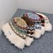 Cappello da pescatore in peluche jacquard patchwork per donna, fa sembrare il viso più piccolo, cappello lavorato a maglia spesso e caldo per autunno e inverno, alla moda._voghion.com