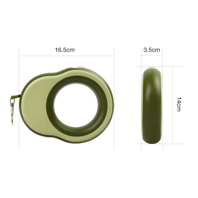 Automatic Retractable With Light, Round Ring Glowing Dog Walking Leash, Pet Leash_voghion.com