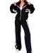 Y2k Striped Zip-Up Hoodie & Jogger Set For Women - Trendy Casual Tracksuit With 3d Print, Comfort Fit In Multiple Colors & Sizes_voghion.com