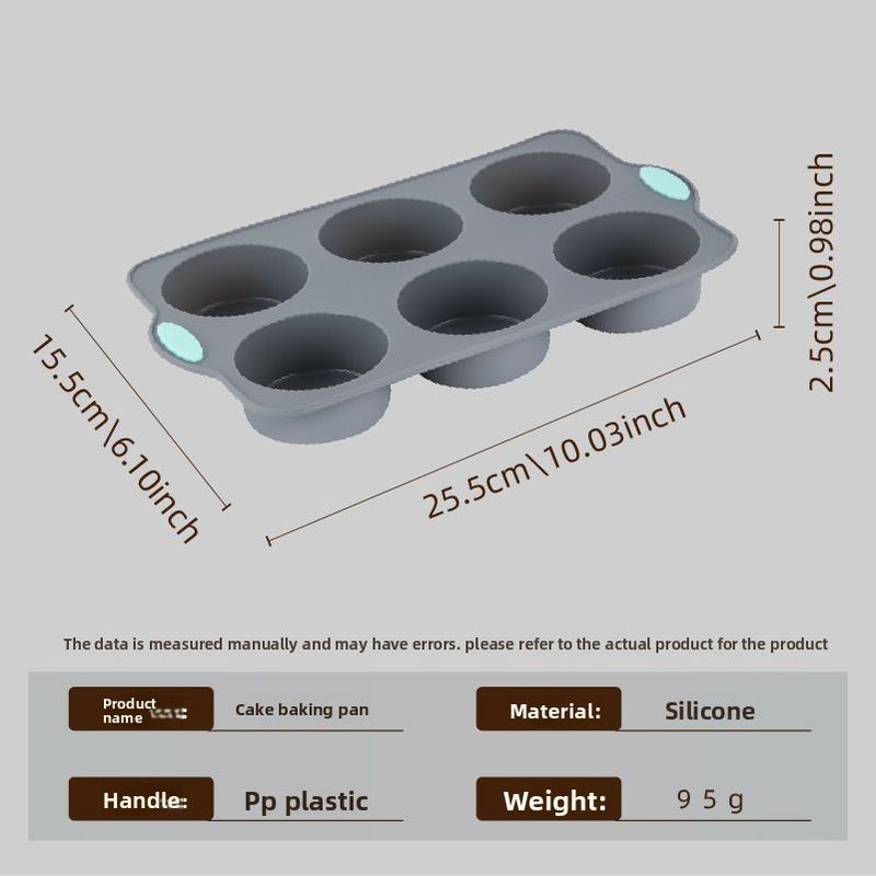 High Temperature Resistant Silicone Chiffon Cookie Soufflé Cup Non-Stick Baking Cake Mold_voghion.com