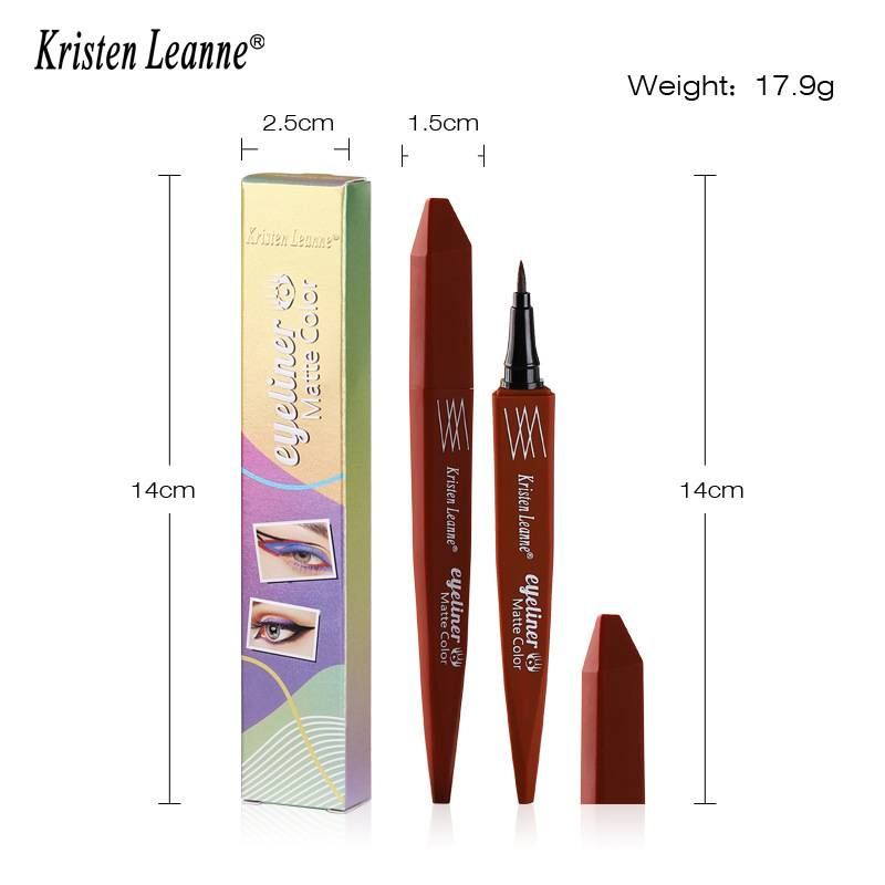 "3PCS" Pennello per matita ultra fine con nucleo in tecnologia nera, eyeliner colorato opaco ad asciugatura rapida_voghion.com