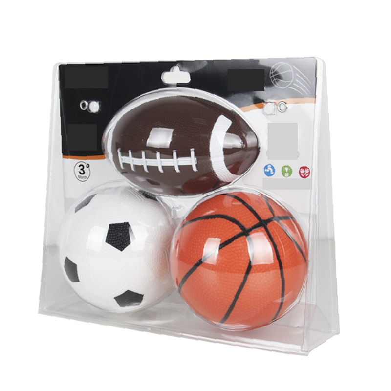 Haha ball infant hand grasping ball racket ball training ball set children's football basketball 1 set baby rugby_voghion.com