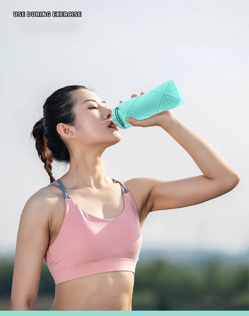 Silicone Mug Outdoor Portable Silicone Water Bottle Cup High Temperature Resistant Sports Water Bottle_voghion.com
