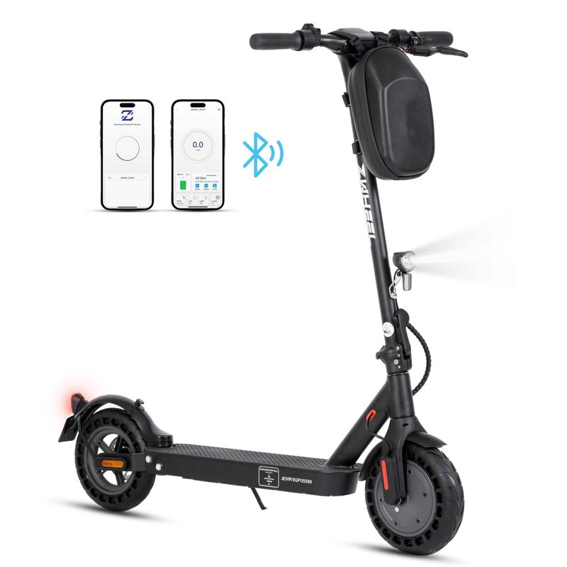 Vankel 10 Inch Electric Scooter 36V 10Ah 500W Escooter Adult 20-35km Range, Dual Brake, Support APP Foldable Scooter ABE 20km/h_voghion.com