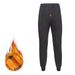 Ropa interior y ropa de dormir Ropa interior térmica Pantalones de algodón con forro polar, cintura alta, protección de rodillas y cintura, capa base de invierno de corte ajustado_voghion.com