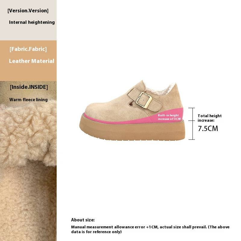 Chaussures à plateforme en cuir véritable pour femme – Confort et légèreté avec rehausse dissimulée de 4,5 cm (pointures 34 à 40, plusieurs coloris)_voghion.com