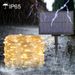 Luci a stringa alimentate a energia solare con telecomando, 8 modalità, impermeabili IP65, opzioni 7M/12M/22M/32M/52M/102M_voghion.com