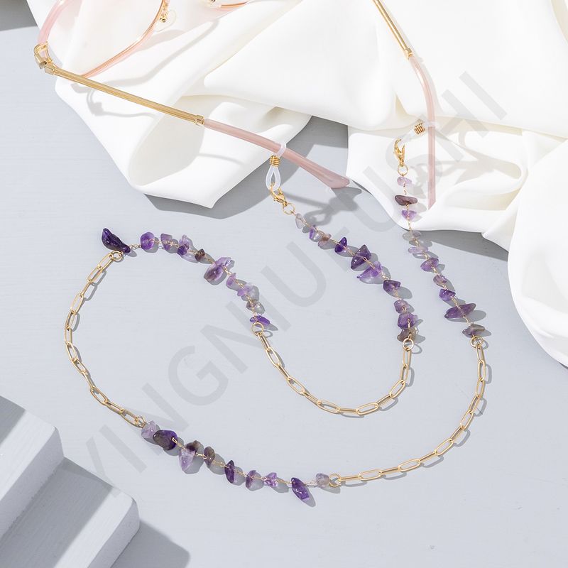 Fashionable Chain With Crushed Stone, Ins Style Mask Chain, Eyeglass Strap_voghion.com