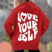 New Women's Fleece Hoodie With Letter Print On Back_voghion.com