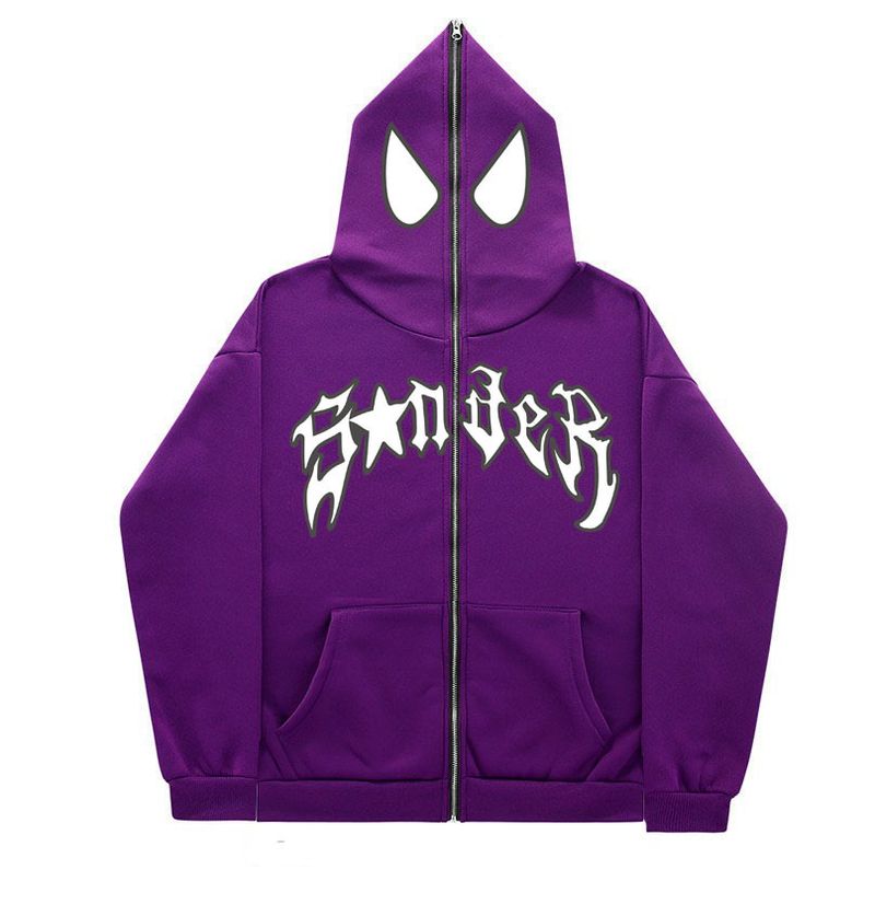 Y2k Men Streetwear Hoodie Spider Punk Zip Up Hoodies Graphic Oversized Sweatshirt Gothic Harajuku Kpop Alt Men Clothes_voghion.com