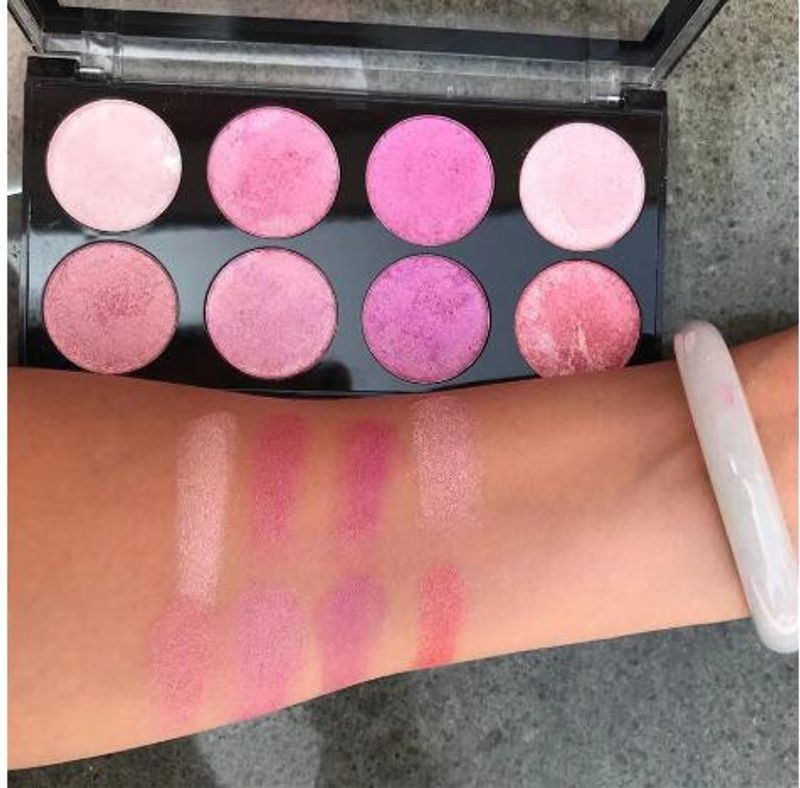 revo8 Color Baking powder eyeshadow Rouge High Gloss Contouring Plate korektor podkładka pod makijaż_voghion.com