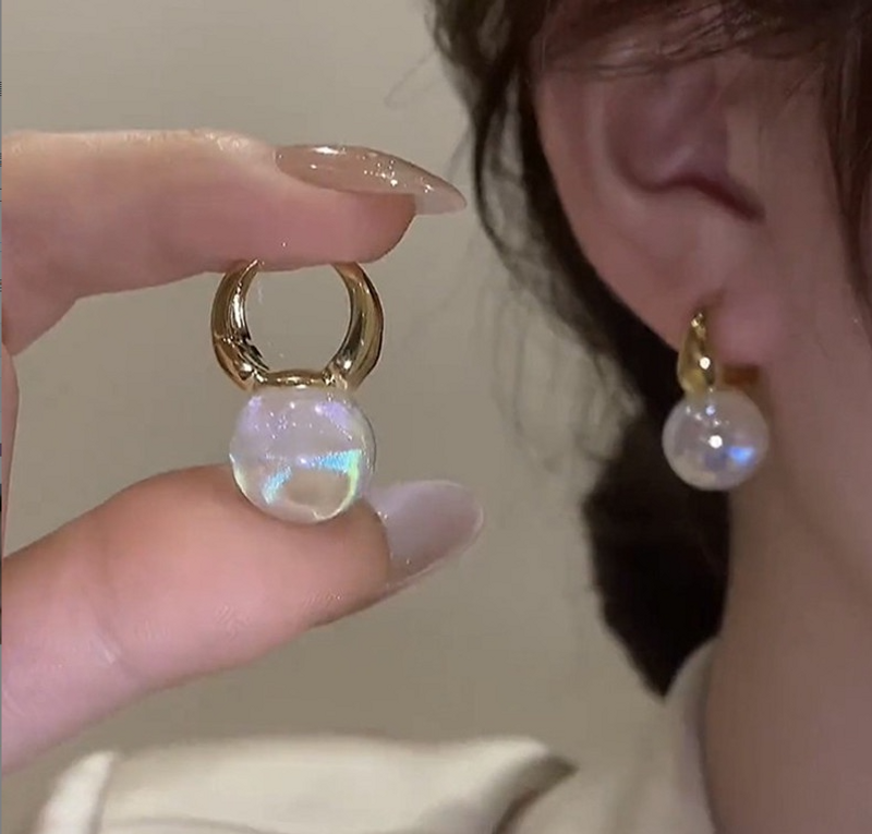 Luxury Mermaid Pearl Earrings Party Wedding Bridal Earring Fashion Jewelry Gift Accessories_voghion.com
